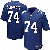Nike Men & Women & Youth Giants #74 Geoff Schwartz Blue Team Color Game Jersey,baseball caps,new era cap wholesale,wholesale hats